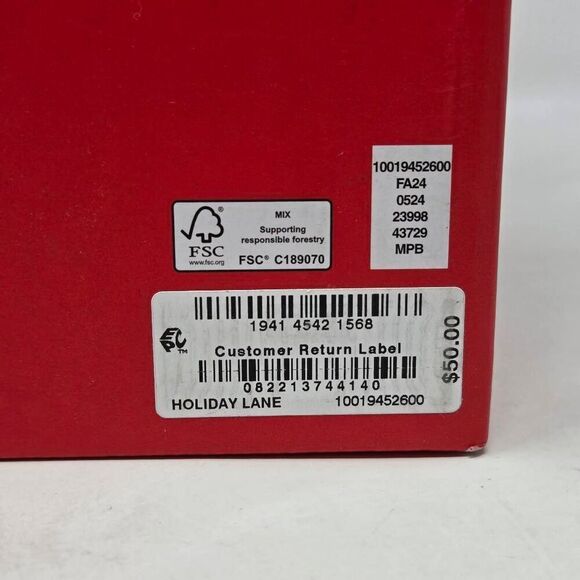 HOLIDAY LANE MACYS CHRISTMAS BLACK AFRICAN AMERICAN SANTA 2 STACKABLE MUGS NEW - Picture 4 of 4